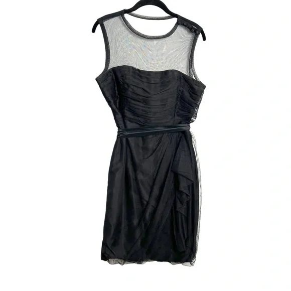 Vera Wang | Dresses | Vera Wang White Black Tulle Party Cocktail Evening  Dress Bridesmaid Wedding 2 | Poshmark